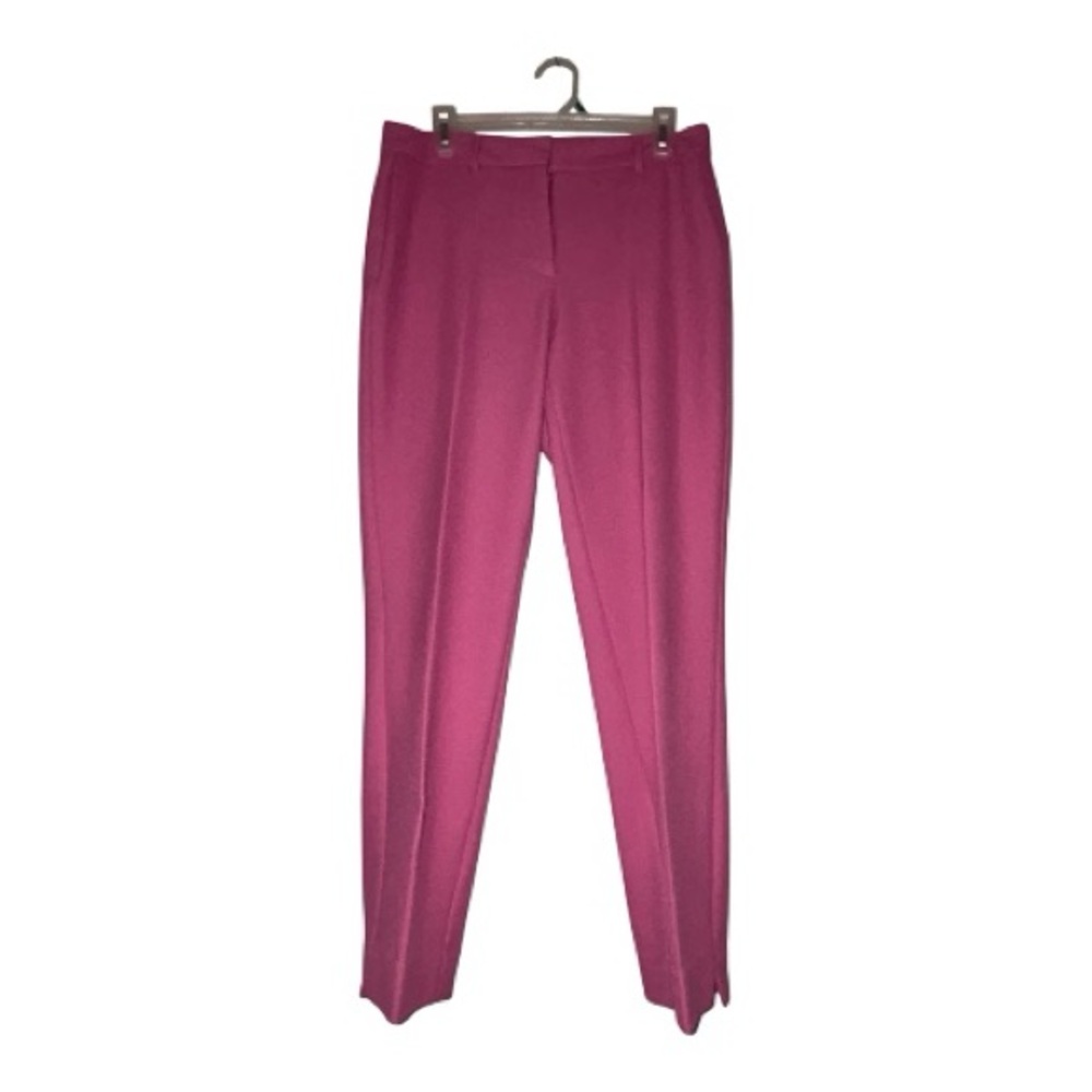 White House Black Market Vibrant Pink Straight Leg Pants size 8